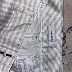 Calvin Klein Ivory Striped Jacket